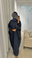 Denim Blue Bisht Abaya