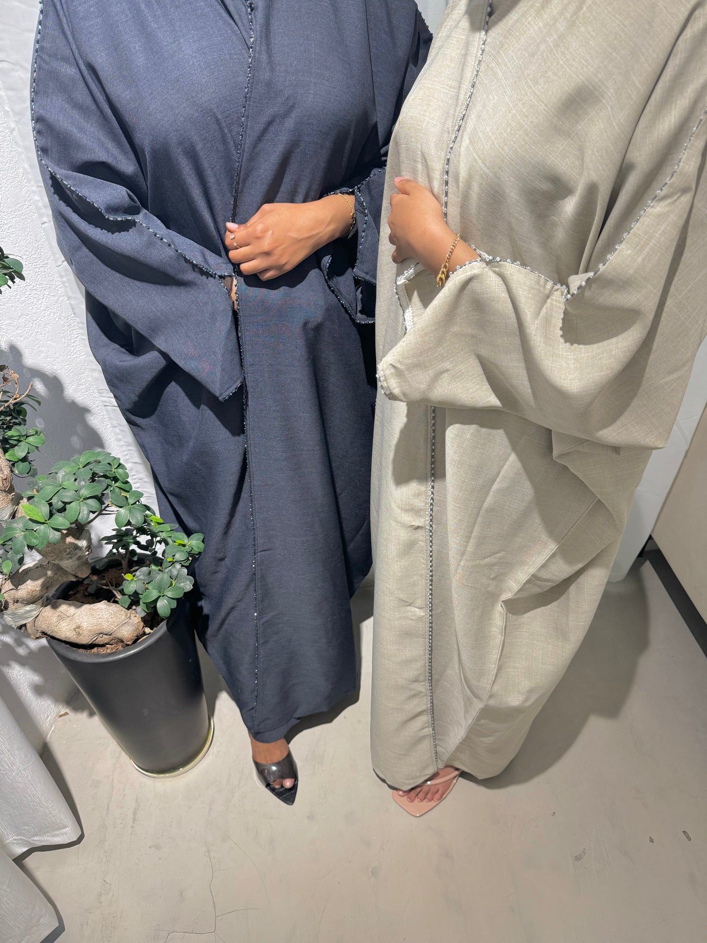 Denim Blue Bisht Abaya