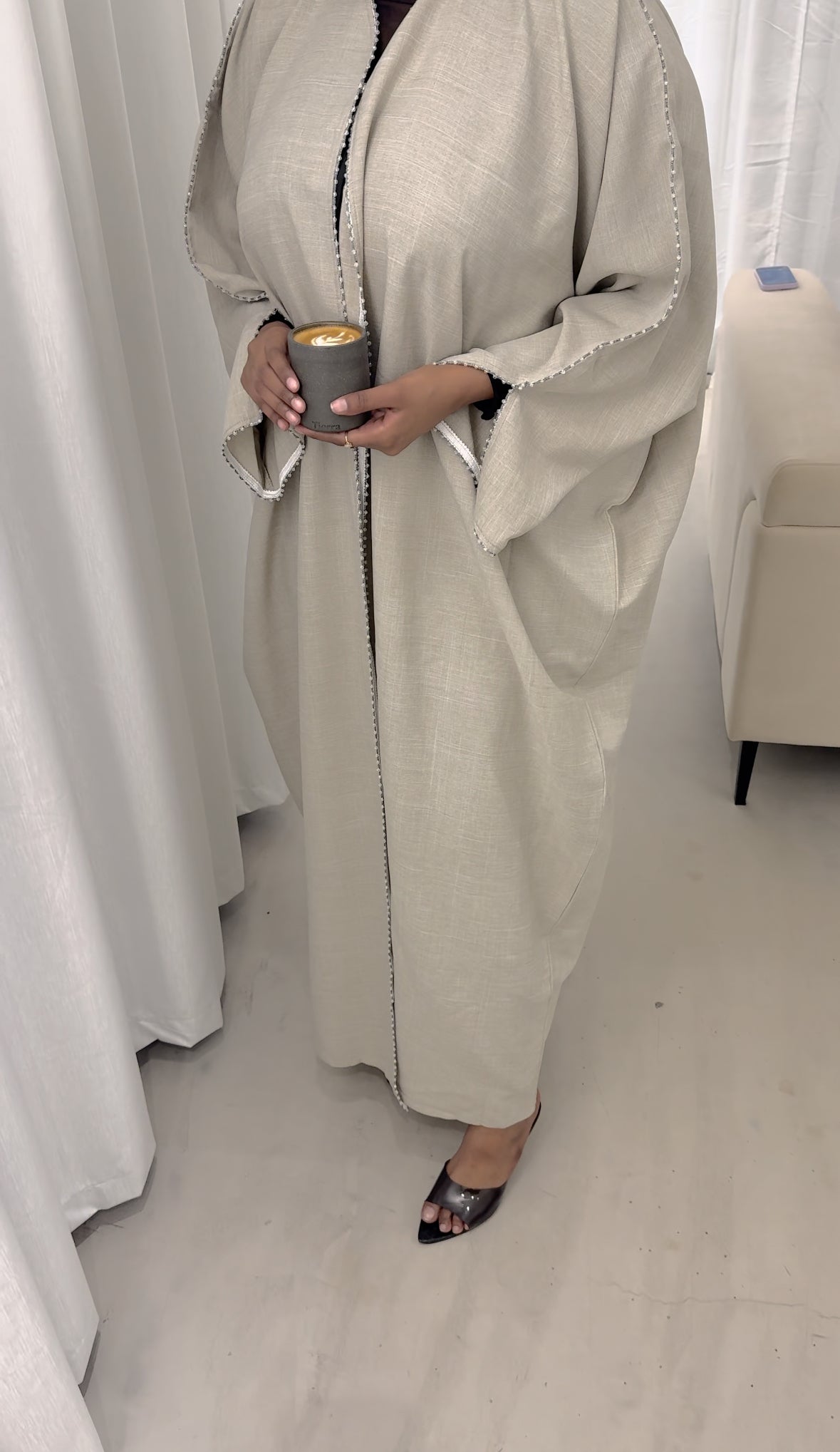 Sandstone Bisht abaya